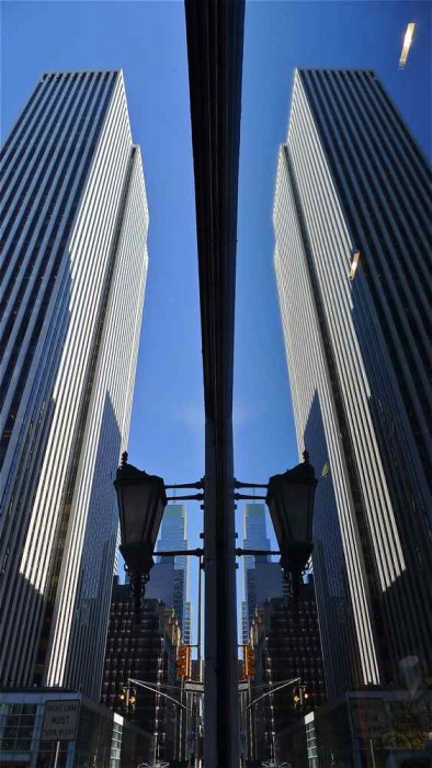 General Motors Building Reflected in Bergdorf Goodman window.