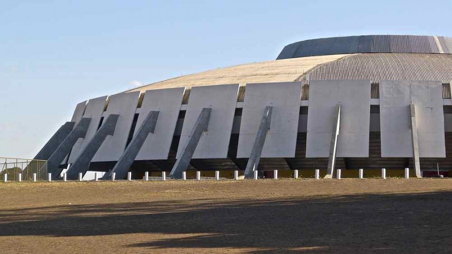 Basket Ball Court, Oscar Niemeyer, Brasilia, Brazil