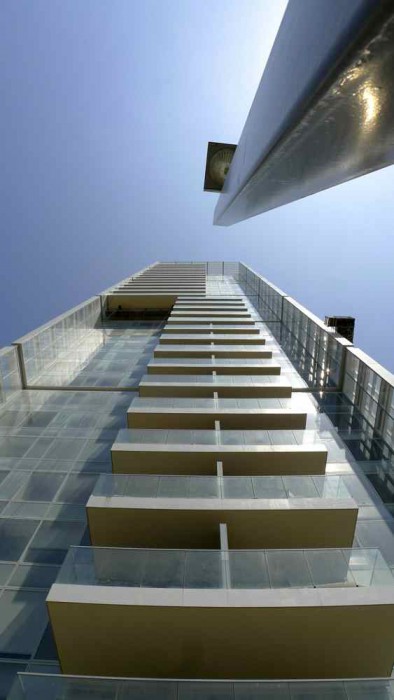 Lit Balconies 