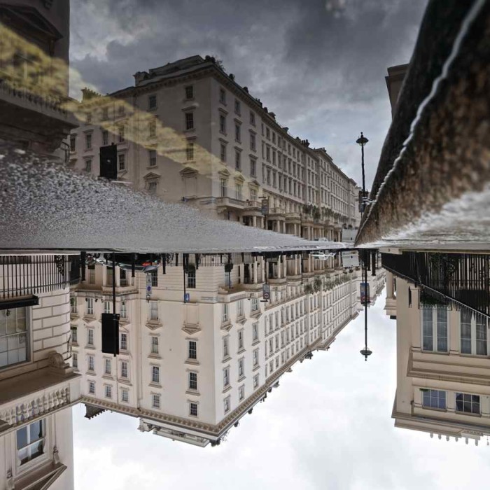 Eaton Place Puddle Reflection