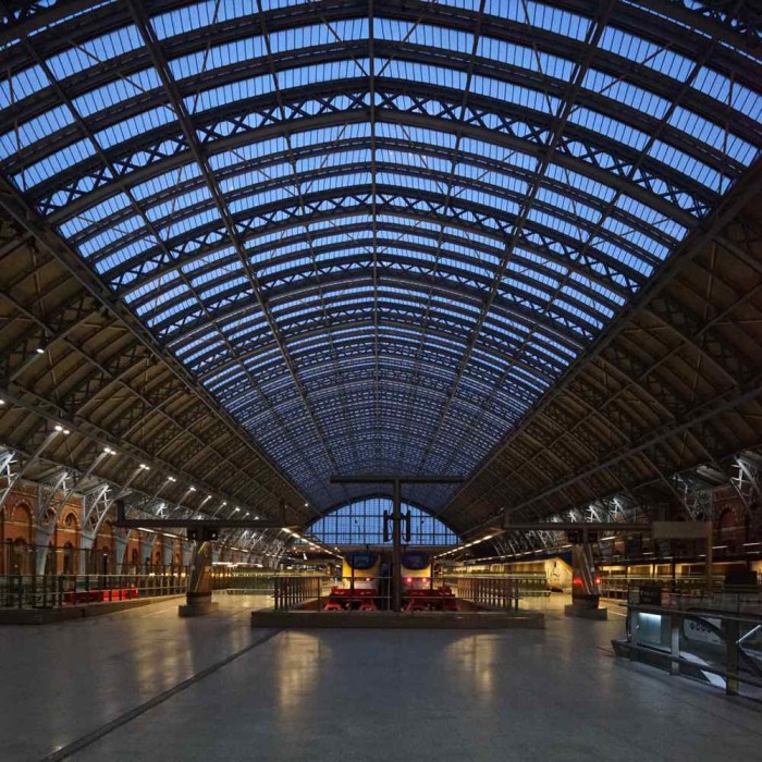 Nightfall at Kings Cross, St. Pancras