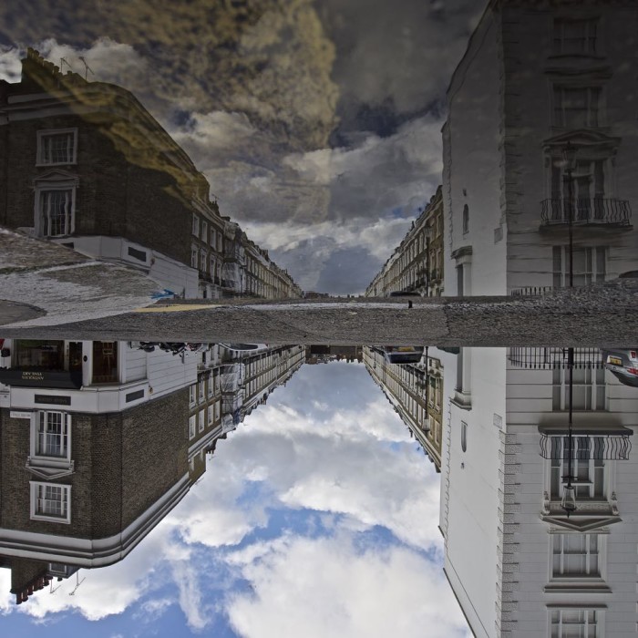 Upside Down Puddle Reflection, Chelsea